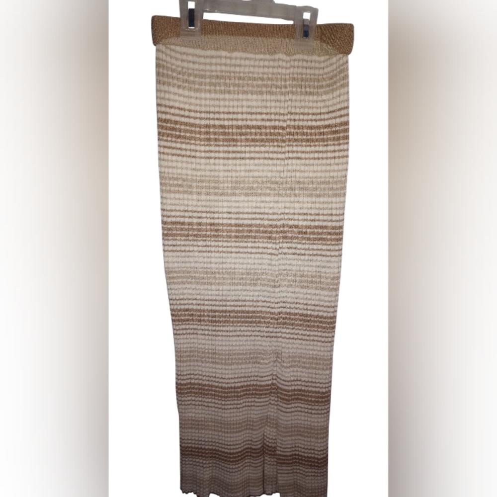 Jessica Simpson Tan and Cream Pencil Skirt